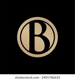 letras del alfabeto logotipo del icono del monograma B