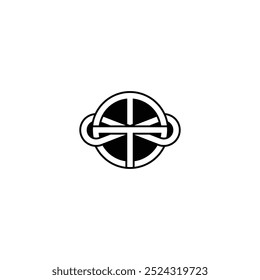 Alphabet letters monogram icon logo of TM MT