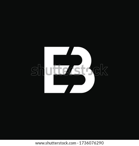 Alphabet letters monogram icon logo BE or EB