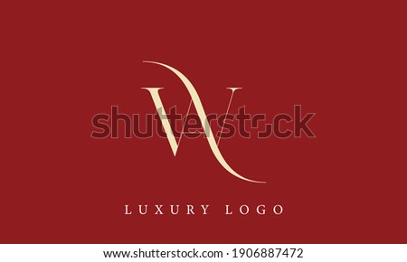 alphabet letters monogram icon logo AW or WA