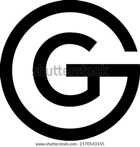 Alphabet letters monogram icon logo GG or G  Icon Logo Design Element sign vector illustration creative design symbol