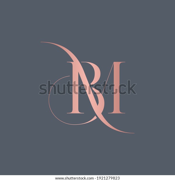 alphabet letters\
monogram icon logo BM or\
MB