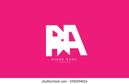 Alphabet-Buchstaben Monogram-Initialen PA, AP, P und A