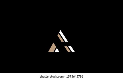 Alphabet letters monogram logo A