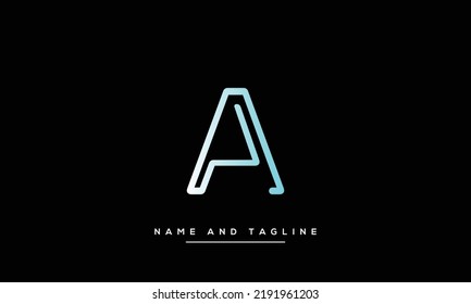 Alphabet letters monogram logo A or AA