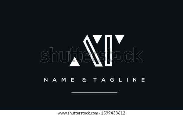 Alphabet Letters Monogram Logo Attaa T Stock Vector (royalty Free 