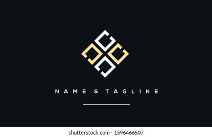 Alphabet letters monogram logo C