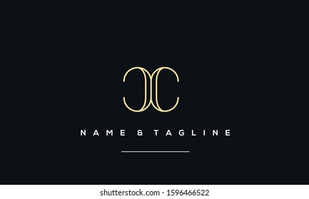 Alphabet letters monogram logo C
