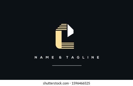 Alphabet letters monogram logo C