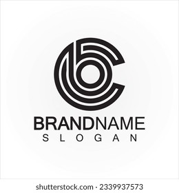 Alphabet letters monogram logo CB,BC,B and C, elegant and Professional letter icon design 