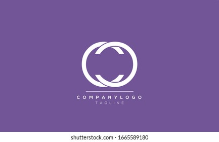 Alphabet letters monogram logo CC, C