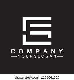 Letras alfabetas con el logotipo de monograma CF, FC, C y F, diseño de icono de letra blanca elegante y profesional sobre fondo negro.