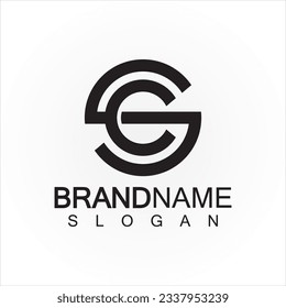 Alphabet letters monogram logo CS,SC,S and C, elegant and Professional letter icon design 