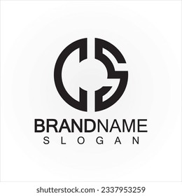Alphabet letters monogram logo CS,SC,S and C, elegant and Professional letter icon design 