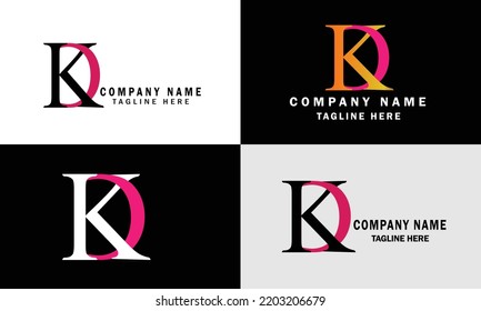 Letras alfabéticas Diseño del logotipo de un monograma