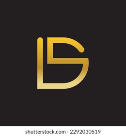Cartas alfabéticas logotipo DS, SD, S y D, diseño de icono de letras elegantes y profesionales sobre fondo negro.