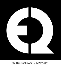 Buchstaben Monogramm Logo EQ, QE, E und Q.
Kreatives Logo-Design...