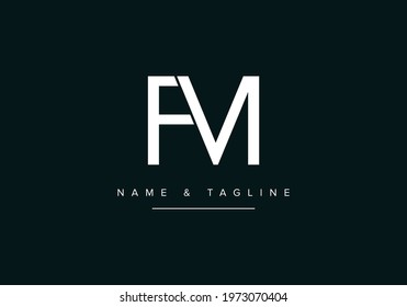 Alphabet Letters Monogram Logo Fm Mf Stock Vector (Royalty Free ...