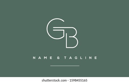 Alphabet letters monogram logo GE,EG,G and E