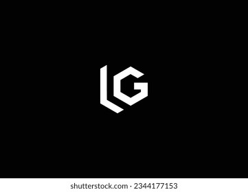  Alphabet letters monogram logo GL,LG,L and G. letter gl and lg logo design vector template