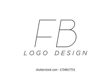 Alphabet letters monogram logo icon FB,BF,F and B
