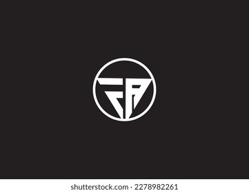 Alphabet letters monogram logo icon FA design