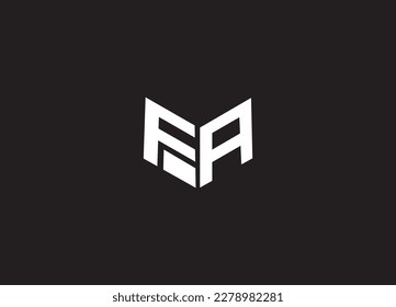 Alphabet Buchstaben Monogramm Logo Symbol FA Design