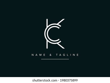 Alphabet Letters Monogram Logo Kc Ck Stock Vector (Royalty Free ...