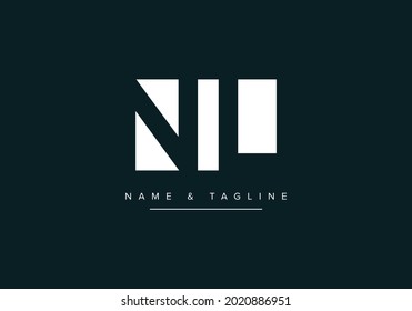 Letras alfabéticas monograma NL o LN