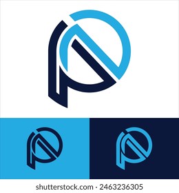 Alphabet letters monogram logo  PN, NP, P and N, elegant and Professional letter icon design