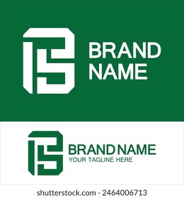 Letras del alfabeto logotipo de monograma PS, SP, P y S, elegante y Profesional de diseño de iconos de letras
