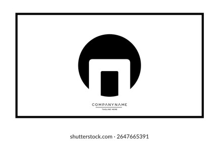 Alphabet letters N or NN logo monogram