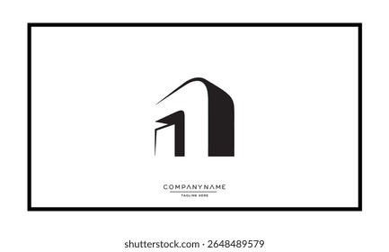 Alphabet letters N or NN logo monogram