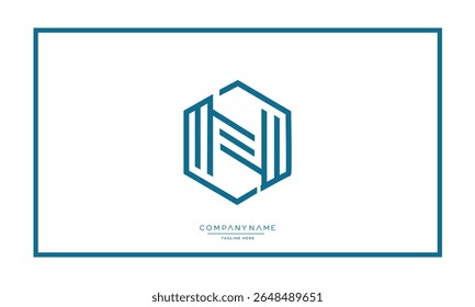 Alphabet letters N or NN logo monogram