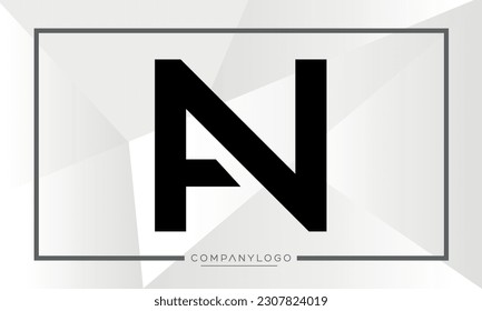 Alphabet Letters AN or NA Logo Monogram