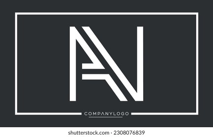 Alphabet Letters AN or NA Logo Monogram