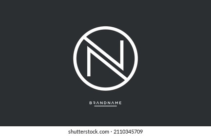 Alphabet Letters NO, ON Abstract Logo Monogram