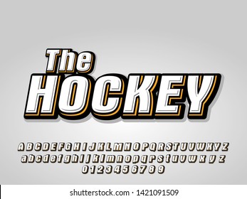 hockey jersey font