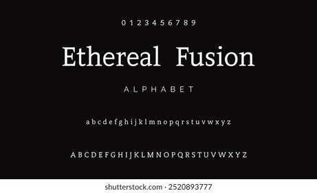 Alphabet letters and numbers in an attractive, premium, luxury font. Elegant wedding typography with a decorative vintage retro serif font. imaginative vector graphics