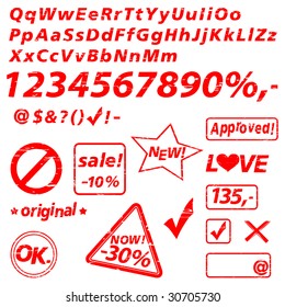 alphabet, letters, numbers, digits, signs