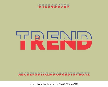 alphabet. letters and numbers vector design