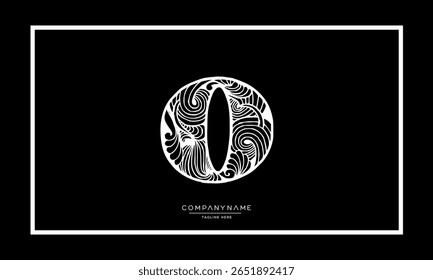 Letras alfabéticas O ou OO monograma do logotipo