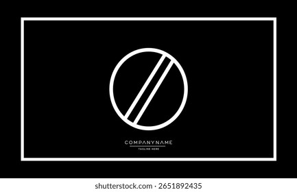 Letras alfabéticas O ou OO monograma do logotipo