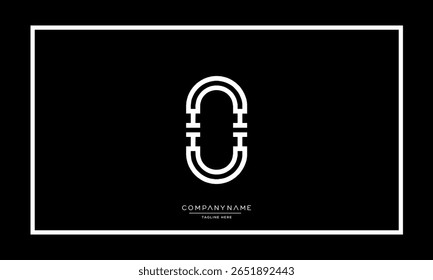 Letras alfabéticas O ou OO monograma do logotipo