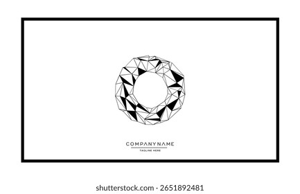 Alphabet letters O or OO logo monogram
