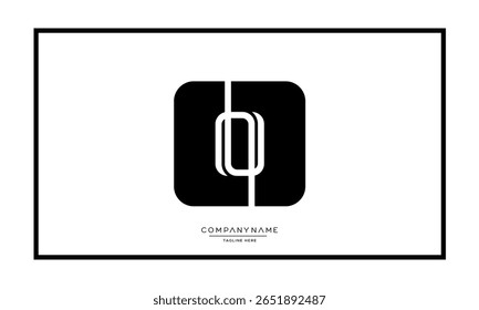 Letras del alfabeto O o monograma del logotipo OO