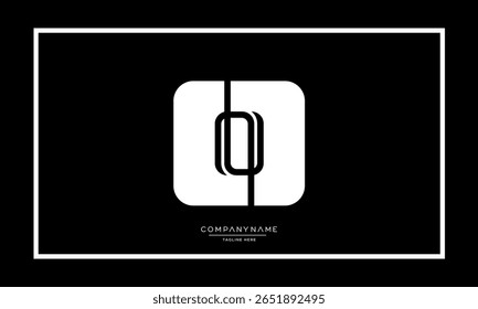 Letras del alfabeto O o monograma del logotipo OO