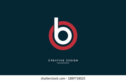 Alphabet Letters OB or BO Logo Monogram