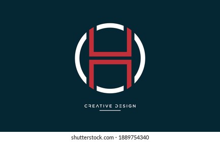 Alphabet Letters OH or HO Icon Logo Vector	
