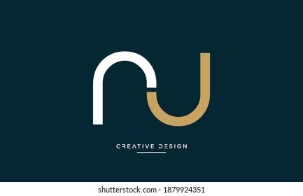 Alphabet Letters OL or LO Icon logo